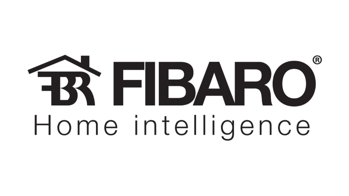 Fibaro Home Intelligence logo, black font on a white background